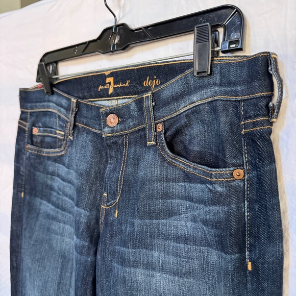 Seven 7 For All Mankind Dojo Flare Wide-Leg Jeans - Size 29 - Picture 4 of 11